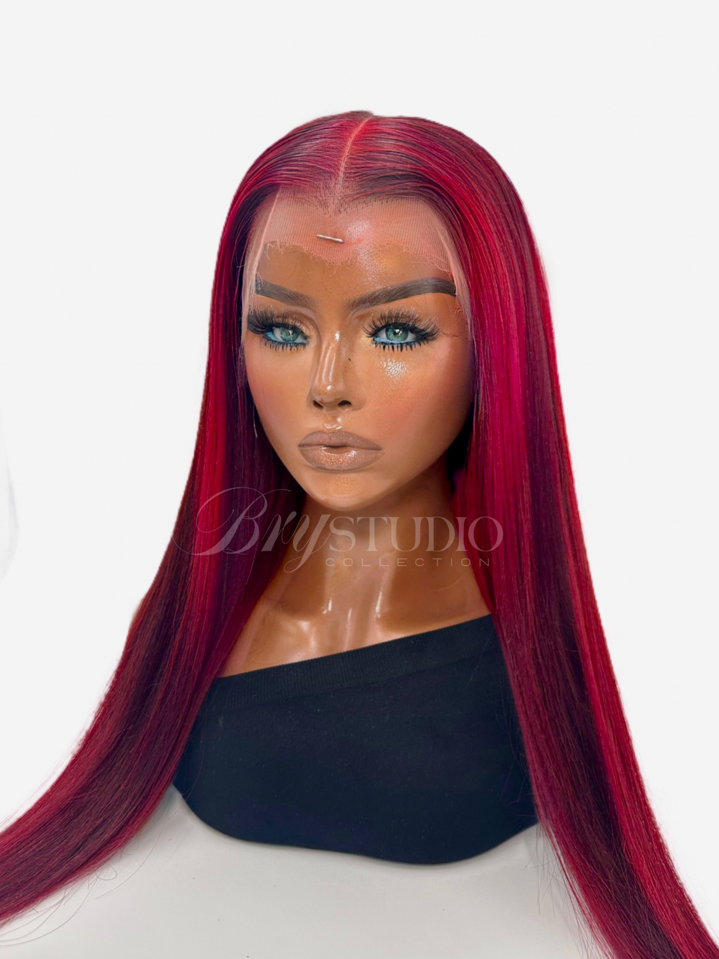 (13x6) HD Frontal wig (ON HAND)RED 30inch